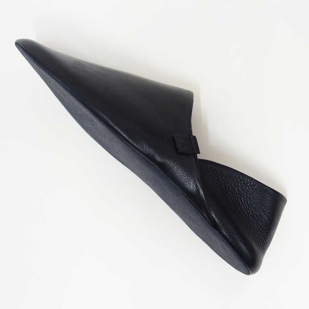 スピングルSPINGLESP-1781（ユニセックス）ブラック(05)天然皮革スリッパルームシューズ「靴」