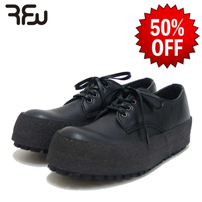 【SALE 50%OFF】 RFW アールエフダブリュー  DECCO LO LEATHER（メンズ） 1819162 カラー：ブラック   天然皮革のレースアップシューズ 「靴」