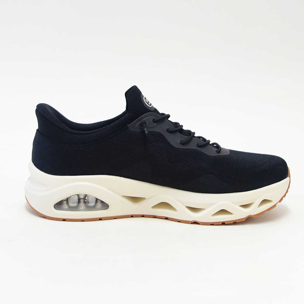 スケッチャーズSKECHERSウノグライドステップ-エアグライダーズ183421ブラック（メンズ）メッシュ人工繊維スニーカーハンズフリー「靴」