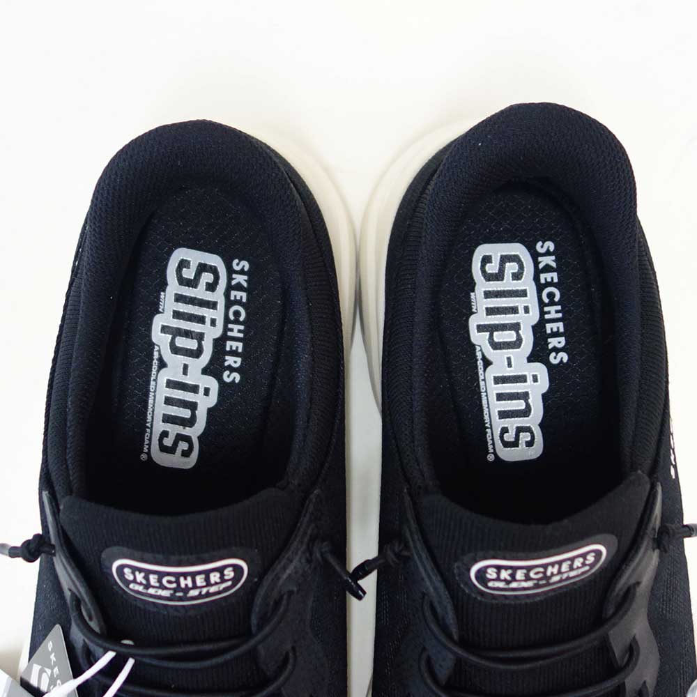 スケッチャーズSKECHERSウノグライドステップ-エアグライダーズ183421ブラック（メンズ）メッシュ人工繊維スニーカーハンズフリー「靴」