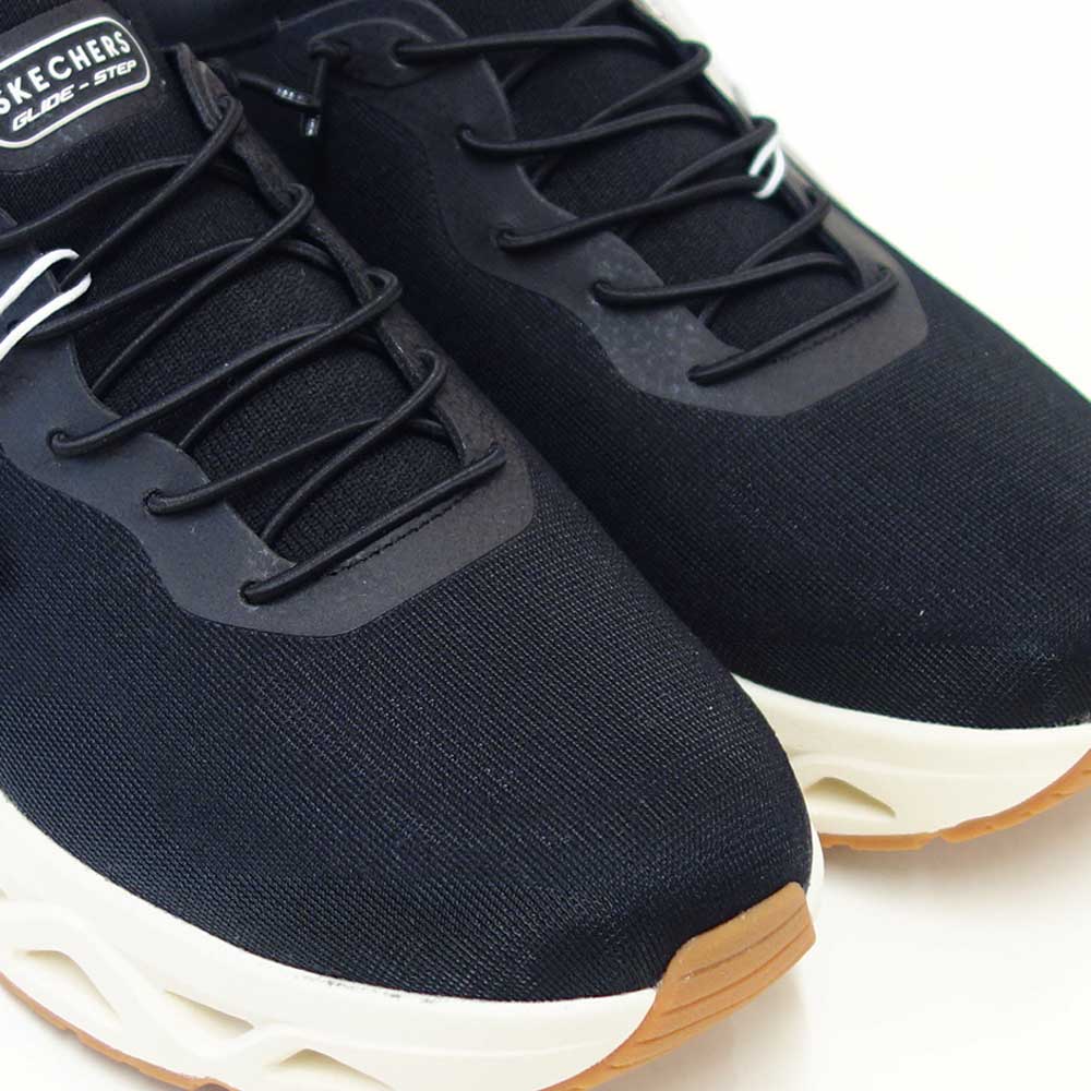 スケッチャーズSKECHERSウノグライドステップ-エアグライダーズ183421ブラック（メンズ）メッシュ人工繊維スニーカーハンズフリー「靴」