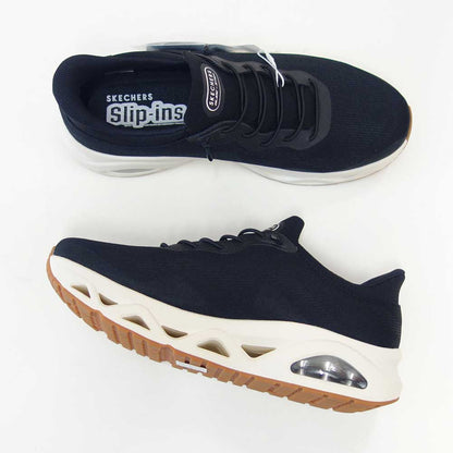 スケッチャーズSKECHERSウノグライドステップ-エアグライダーズ183421ブラック（メンズ）メッシュ人工繊維スニーカーハンズフリー「靴」