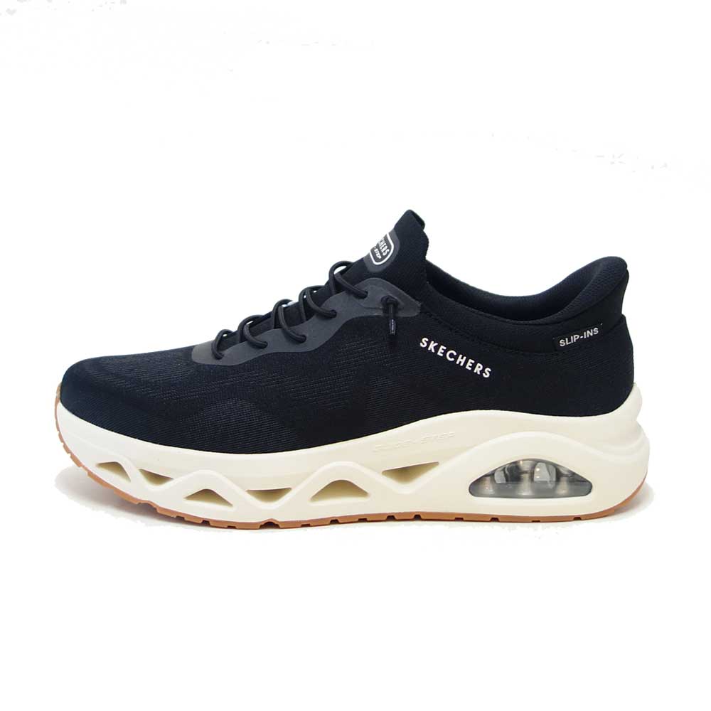 スケッチャーズ SKECHERS ウノ グライドステップ - エア グライダーズ 183421 ブラック （メンズ）メッシュ 人工繊維  スニーカー ハンズフリー  「靴」