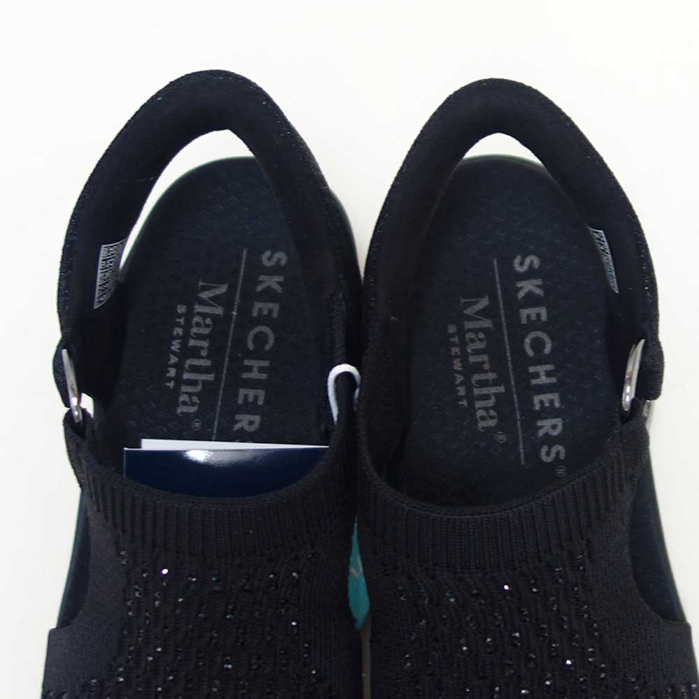 スケッチャーズSKECHERSマーサ・スチュワート：ピアライト-パークパス188001BBKブラック（レディース）ウェッジサンダルストレッチハンズフリー「靴」
