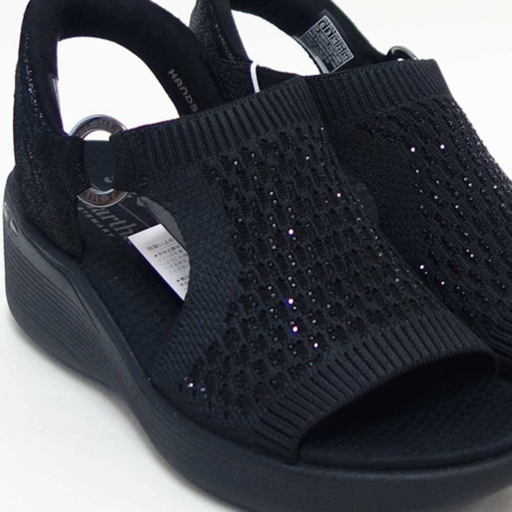 スケッチャーズSKECHERSマーサ・スチュワート：ピアライト-パークパス188001BBKブラック（レディース）ウェッジサンダルストレッチハンズフリー「靴」