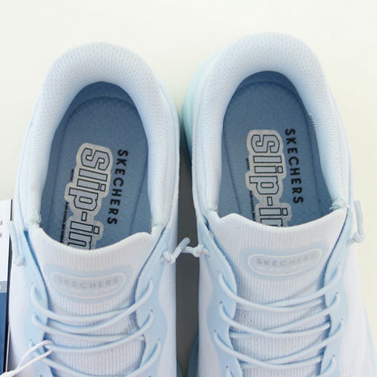 スケッチャーズSKECHERSUNOGLIDE-STEP-エアグライダーズ190115LTBLライトブルー（レディース）メッシュ人工繊維レースアップスニーカーレディースハンズフリー「靴」