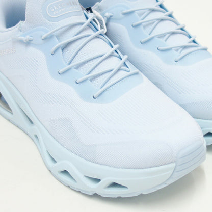 スケッチャーズSKECHERSUNOGLIDE-STEP-エアグライダーズ190115LTBLライトブルー（レディース）メッシュ人工繊維レースアップスニーカーレディースハンズフリー「靴」