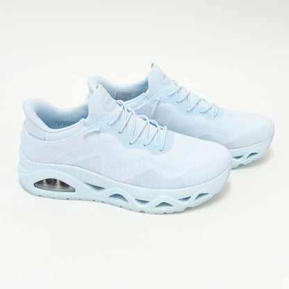 スケッチャーズSKECHERSUNOGLIDE-STEP-エアグライダーズ190115LTBLライトブルー（レディース）メッシュ人工繊維レースアップスニーカーレディースハンズフリー「靴」