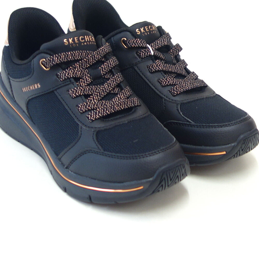 スケッチャーズSKECHERSビリオンフレックス-リヴィンラッシュ190366BBKブラック（レディース）メッシュ人工皮革レースアップスニーカーレディースハンズフリー「靴」