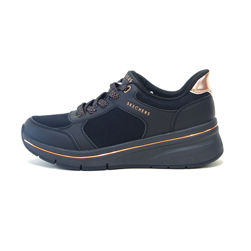 スケッチャーズ SKECHERS ビリオンフレックス - リヴィンラッシュ 190366 BBK ブラック （レディース）メッシュ 人工皮革 レースアップ スニーカー レディース ハンズフリー 「靴」