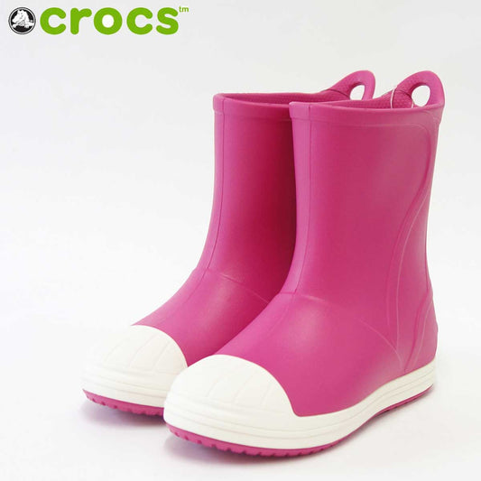 crocs クロックス crocs bump it boot kids  クロックス バンプ イット ブーツ キッズ 203515 キャンディーピンク（キッズ） 軽量・快適クッションのレインブーツ 「靴」