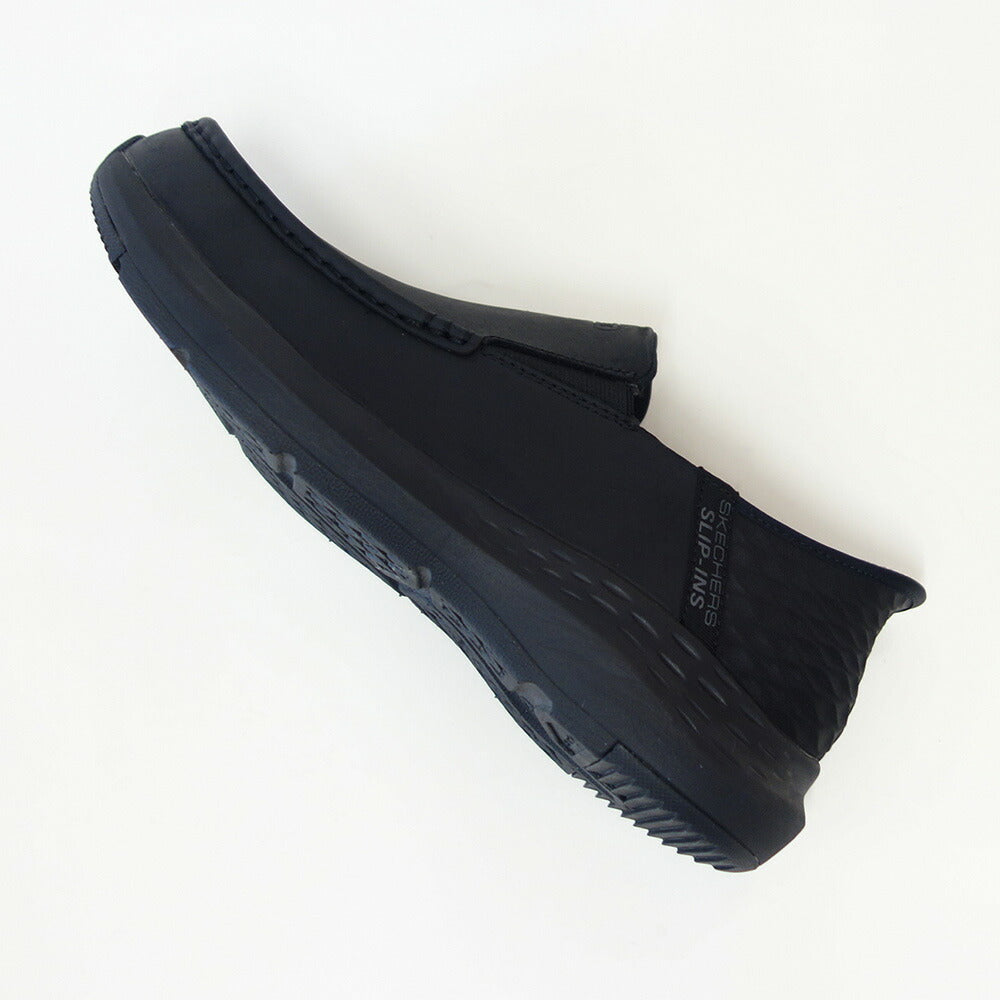 スケッチャーズSKECHERSPARSONOSWIN204866WWBBKブラック（メンズ）エクストラワイド(6E)レザーオイルヌバックスリッポンハンズフリー「靴」