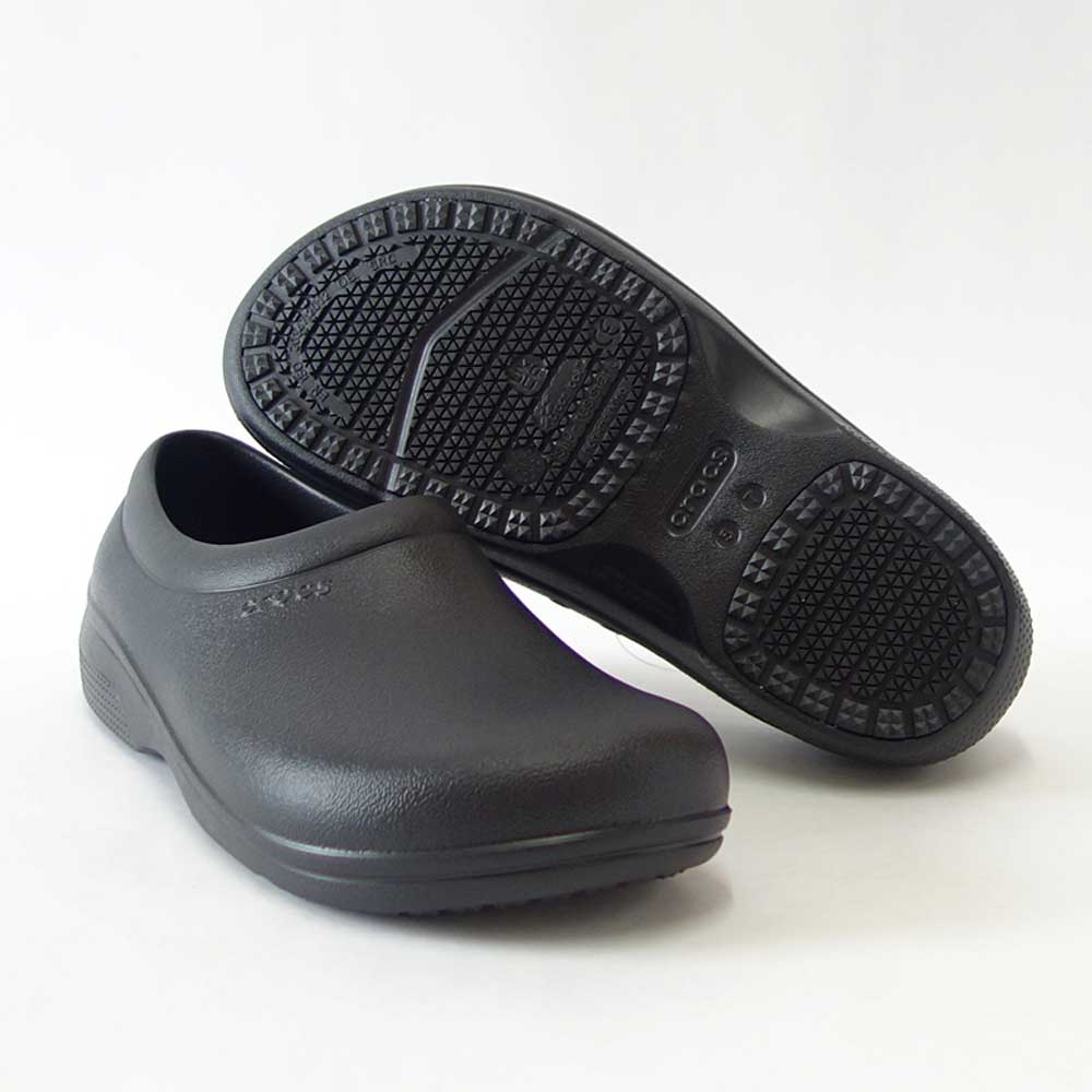 crocs クロックス ON THE CLOCK WORK SLIPON オン ザ クロック ワーク スリップオン  205073001 ブラック（ユニセックス） シューズ クロッグ サボ スリッポン 「靴」