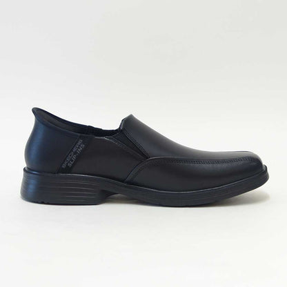 スケッチャーズSKECHERSCASWELLフラントーネ205169BLKブラック（メンズ）リラックスドフィット(3E)レザースリッポンハンズフリービジネス「靴」