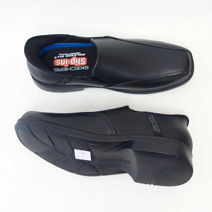 スケッチャーズSKECHERSCASWELLフラントーネ205169BLKブラック（メンズ）リラックスドフィット(3E)レザースリッポンハンズフリービジネス「靴」