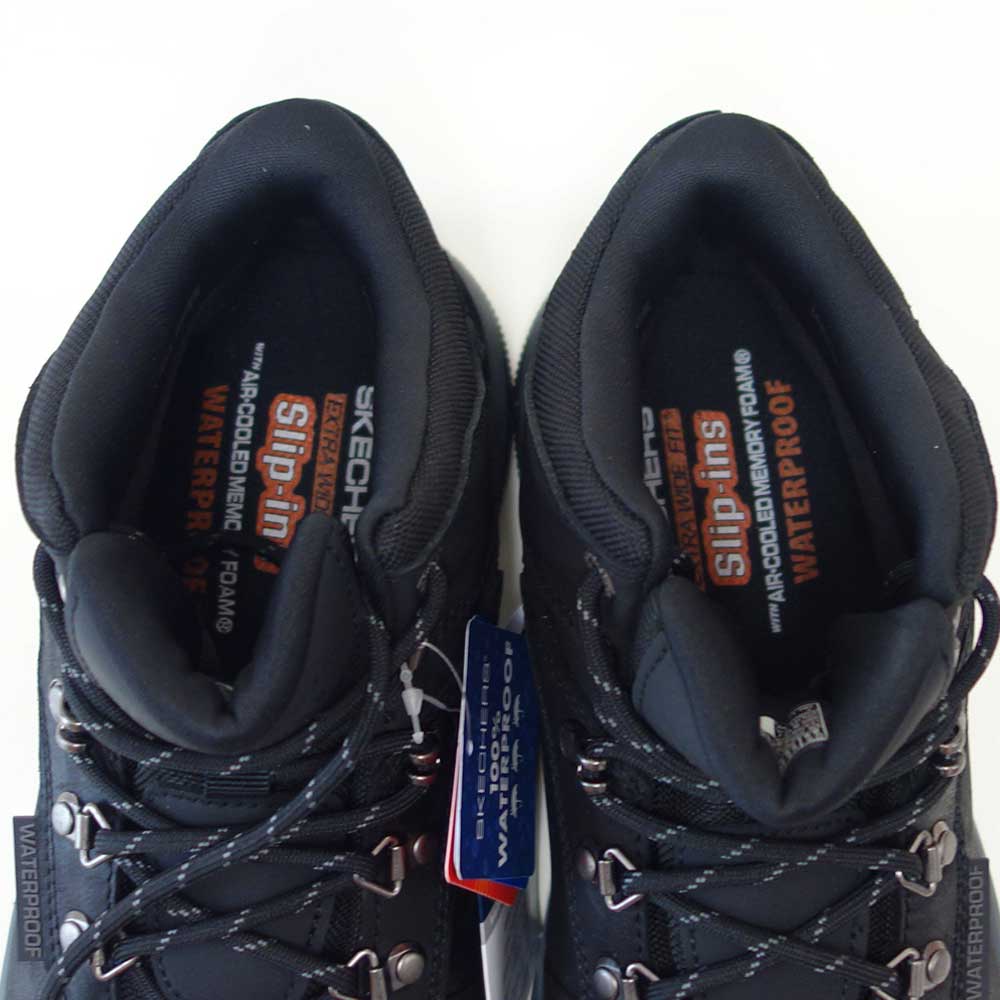 スケッチャーズSKECHERSMEROEパイクマン205285WWBBKブラック（メンズ）エクストラワイド(5E)レザーオイルヌバックウォーキングハンズフリー「靴」