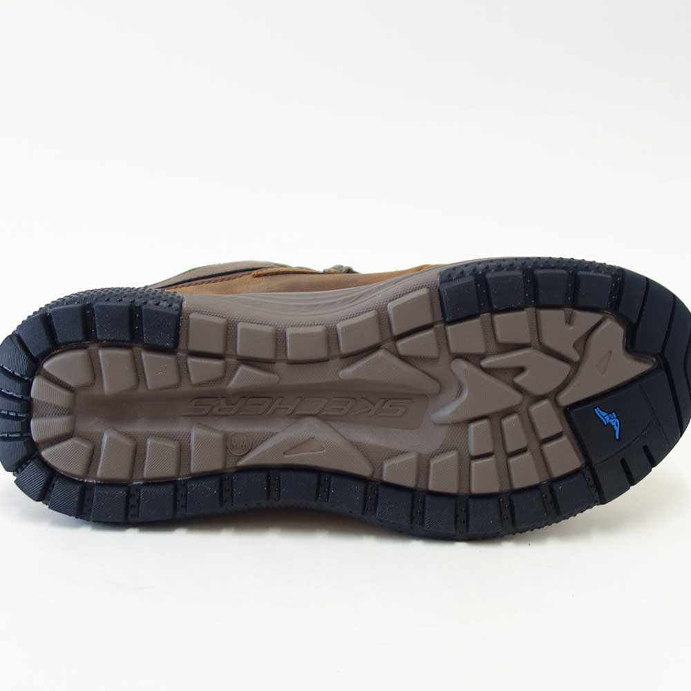 スケッチャーズSKECHERSMEROEパイクマン205285WWBRNブラウン（メンズ）エクストラワイド(5E)レザーオイルヌバックウォーキングハンズフリー「靴」