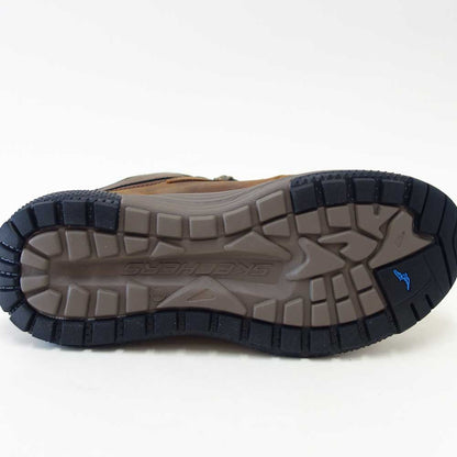 スケッチャーズSKECHERSMEROEパイクマン205285WWBRNブラウン（メンズ）エクストラワイド(5E)レザーオイルヌバックウォーキングハンズフリー「靴」