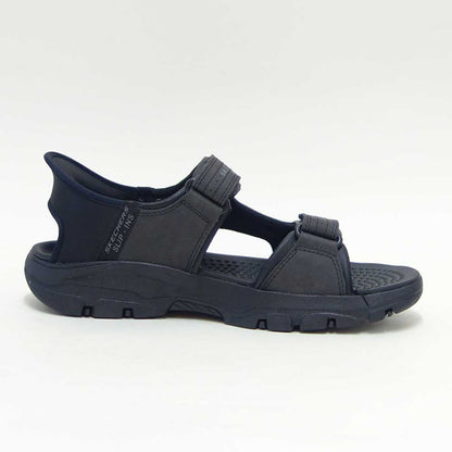 スケッチャーズSKECHERSリラックスドフィット：トレスメン-リース205289ブラック（メンズ）スポーツサンダルスニーカーハンズフリー「靴」
