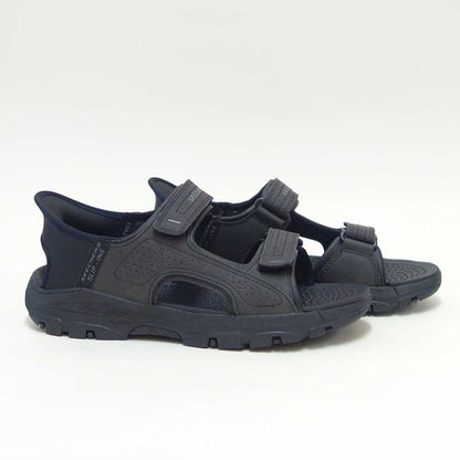 スケッチャーズSKECHERSリラックスドフィット：トレスメン-リース205289ブラック（メンズ）スポーツサンダルスニーカーハンズフリー「靴」