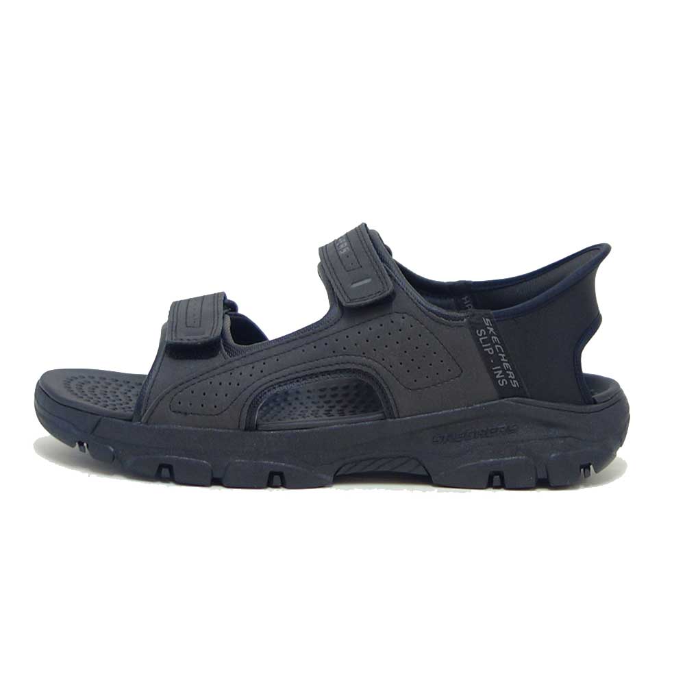 スケッチャーズSKECHERSリラックスドフィット：トレスメン-リース205289ブラック（メンズ）スポーツサンダルスニーカーハンズフリー「靴」