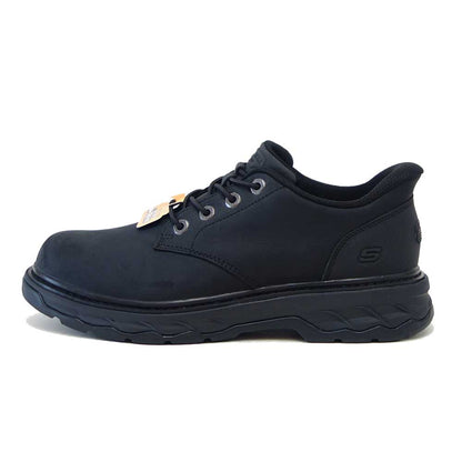 スケッチャーズ SKECHERS LOCKETT グスタフ  205307 BLK ブラック （メンズ） リラックスドフィット(3E)  レザー スリッポン ハンズフリー ウォーキング ビジネス  「靴」