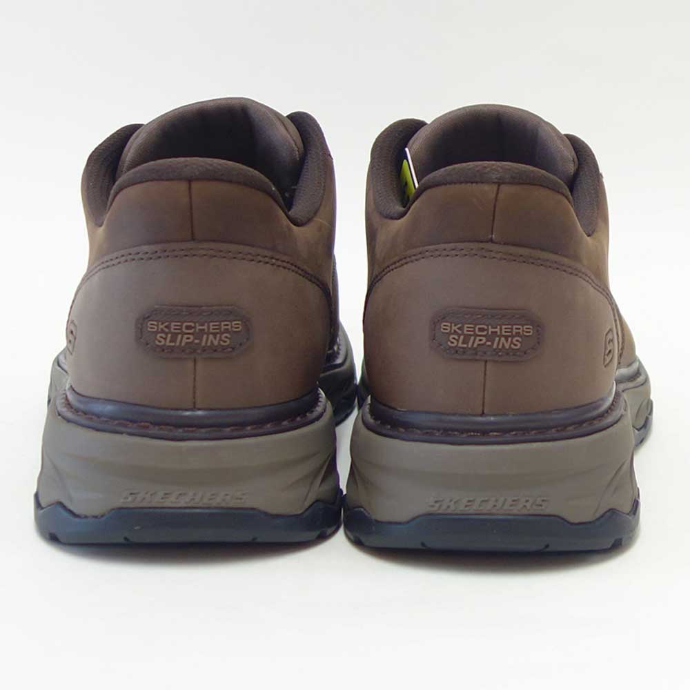 スケッチャーズSKECHERSLOCKETTグスタフ205307COCカカオ（メンズ）リラックスドフィット(3E)レザースリッポンハンズフリーウォーキングビジネス「靴」
