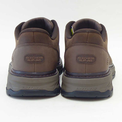 スケッチャーズSKECHERSLOCKETTグスタフ205307COCカカオ（メンズ）リラックスドフィット(3E)レザースリッポンハンズフリーウォーキングビジネス「靴」