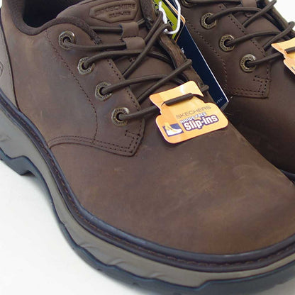 スケッチャーズSKECHERSLOCKETTグスタフ205307COCカカオ（メンズ）リラックスドフィット(3E)レザースリッポンハンズフリーウォーキングビジネス「靴」