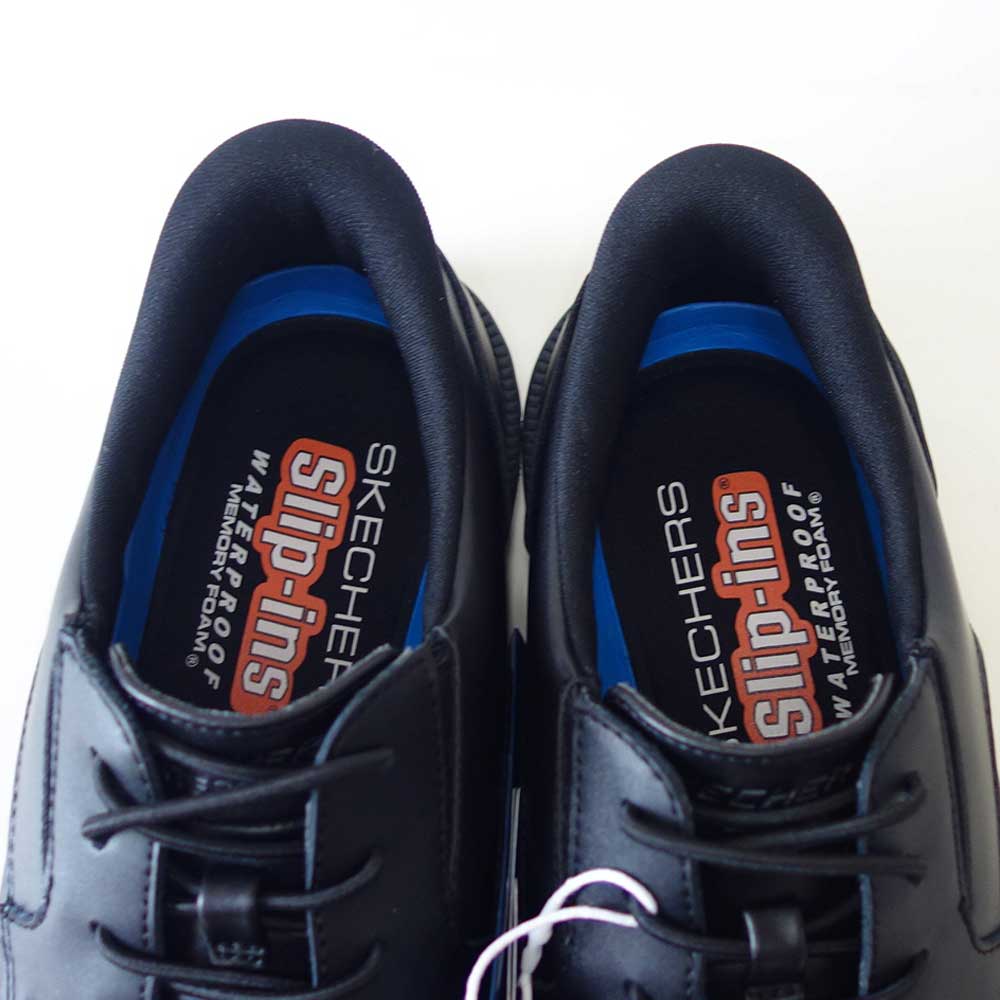 スケッチャーズSKECHERSドレストン-ラムジー205837ブラック（メンズ）防水防滑カジュアルビジネスハンズフリー「靴」