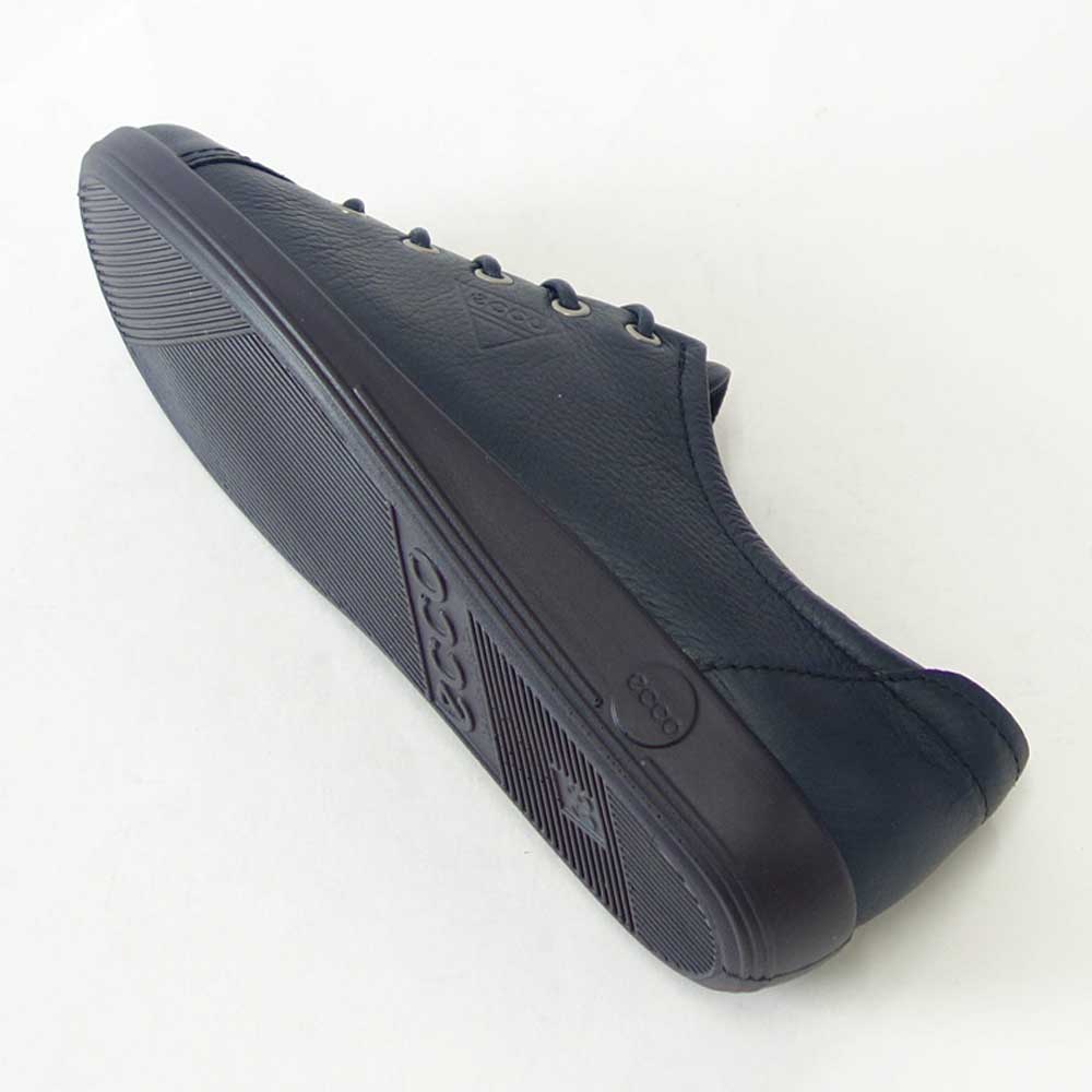エコー ECCO SOFT 2.0 ネイビー 206503 11038 （レディース） 快適な履き心地のレザースニーカー  レースアップシューズ   シュリンクレザー「靴」
