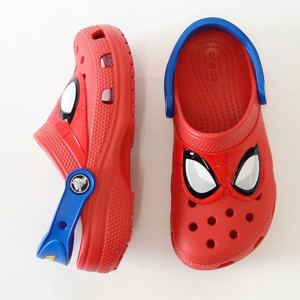 【SALE 20%OFF】 crocs クロックス FLIAM SPIDERMAN CLOG  K アイアムスパイダーマン クロッグ （キッズ）2074608c1 レッド 子供靴「靴」