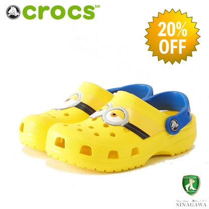 【SALE 20%OFF】 crocs クロックス Fun Lab I am Minions Clog K ファン ラブ アイアムミニオンズ クロッグ （キッズ）207461730 イエロー「靴」