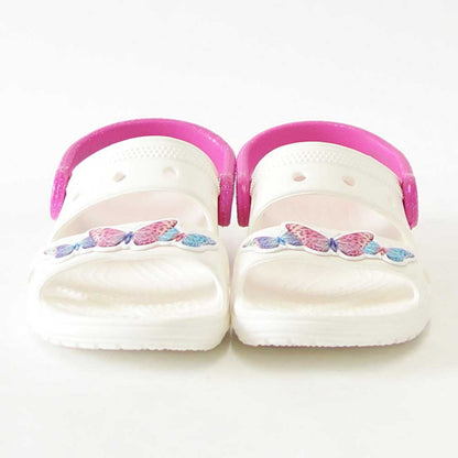 【SALE 20%OFF】 crocs クロックス classic embellished sandal t クラシック エンベリッシュド サンダル トドラー （リトルキッズ）207803100 ホワイト「靴」