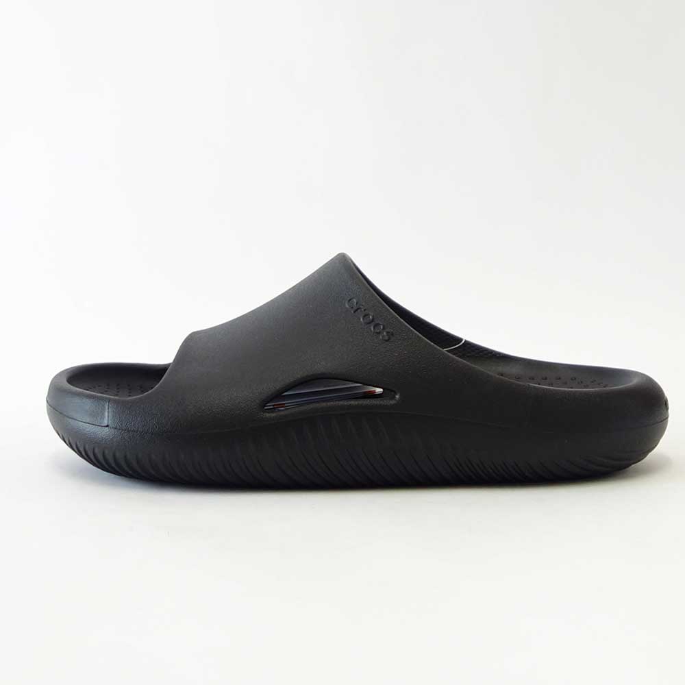【SALE 20%OFF】 crocs クロックス メロウ リカバリー スライド MELLOW RECOVERY SLIDE  208392 001 ブラック（ユニセックス） クロッグ サボ スリッポン 「靴」