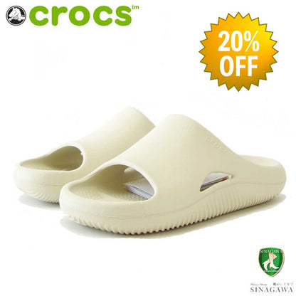 【SALE 20%OFF】 crocs クロックス メロウ リカバリー スライド MELLOW RECOVERY SLIDE  208392 2Y2 ボーン（ユニセックス） クロッグ サボ スリッポン 「靴」