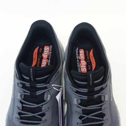 スケッチャーズSKECHERSアーチフィットオーヴァン-ハンター211319チャコール（メンズ）リラックスドフィットメッシュ人工繊維スニーカーハンズフリー「靴」