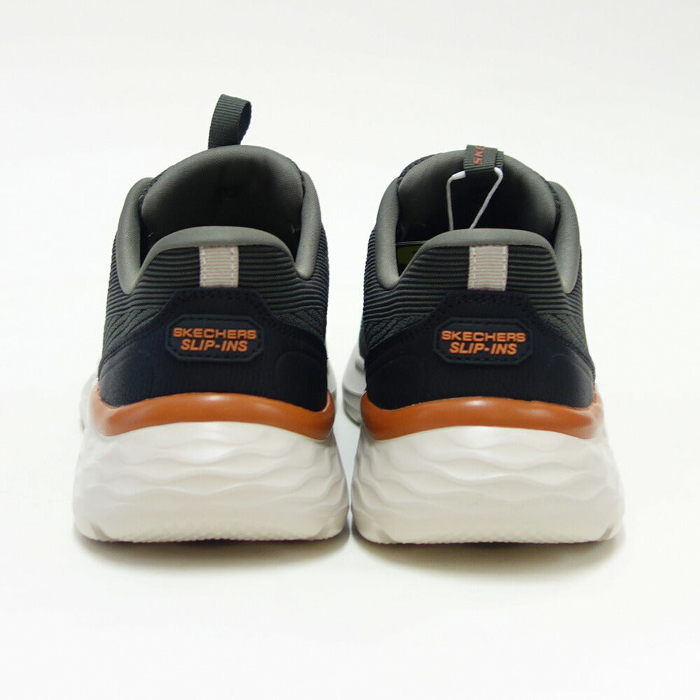 スケッチャーズSKECHERSガーナー-エリス211369OLVオリーブ（メンズ）メッシュ人工繊維リラックスドフィット(3E相当)スニーカーハンズフリー「靴」