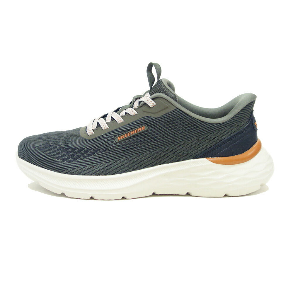 スケッチャーズ SKECHERS ガーナー - エリス 211369 OLV オリーブ （メンズ）メッシュ 人工繊維 リラックスドフィット(3E相当) スニーカー ハンズフリー  「靴」