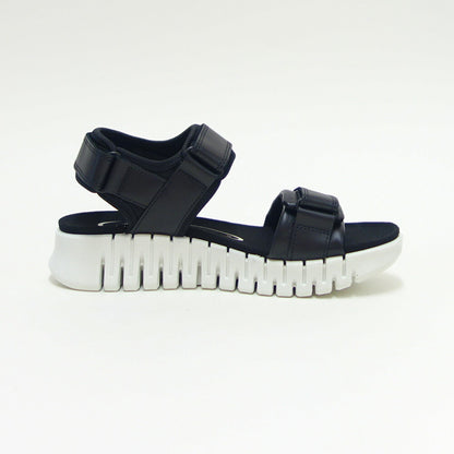 エコーECCOGruuvSolWOMEN'SSANDALブラック21310301001（レディース）中厚底フラットコンフォートサンダル快適な履き心地のレザーシューズコンフォートシューズ「靴」