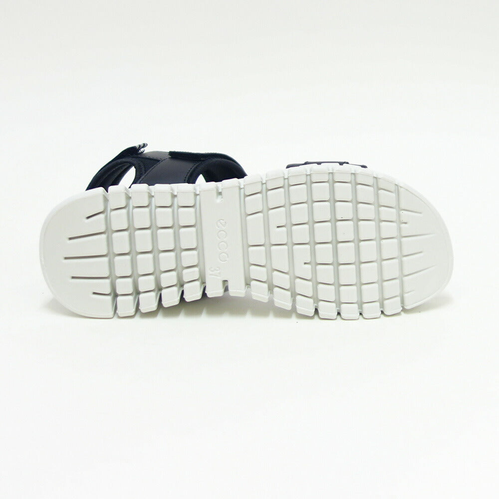 エコーECCOGruuvSolWOMEN'SSANDALブラック21310301001（レディース）中厚底フラットコンフォートサンダル快適な履き心地のレザーシューズコンフォートシューズ「靴」