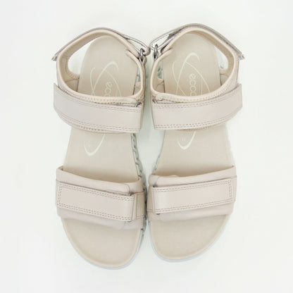 エコーECCOGruuvSolWOMEN'SSANDALベージュ21310301378（レディース）中厚底フラットコンフォートサンダル快適な履き心地のレザーシューズコンフォートシューズ「靴」