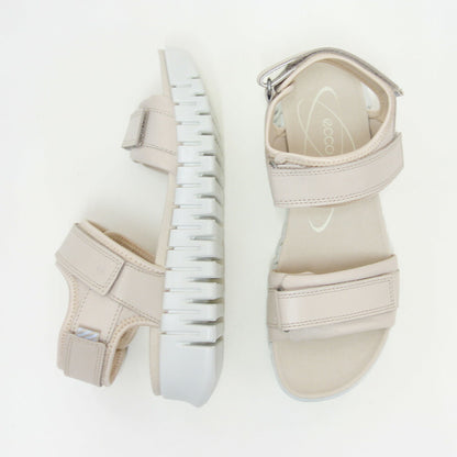 エコーECCOGruuvSolWOMEN'SSANDALベージュ21310301378（レディース）中厚底フラットコンフォートサンダル快適な履き心地のレザーシューズコンフォートシューズ「靴」