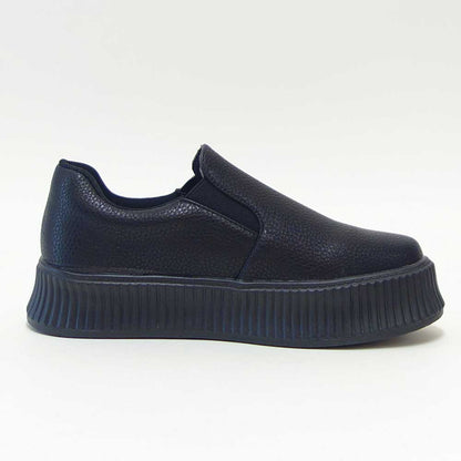 NOUBELVOUGRELAXヌーベルヴォーグリラックス213J1ブラック（レディース）軽量厚底スリッポンスニーカー「靴」