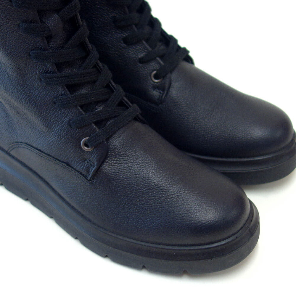 エコーECCO21621301001ブラック（レディース）撥水加工NOUVELLEWOMEN'STALLLACEUPBOOTS上質天然皮革のハーフブーツサイドジップ「靴」