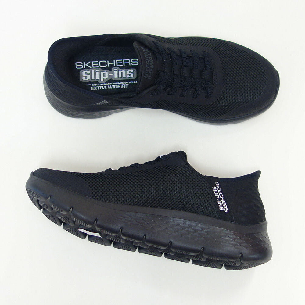スケッチャーズSKECHERSGOWALKFLEX-ハンズアップ216324WWBBKブラック（メンズ）メッシュ人工繊維エクストラワイドフィット(5E相当)スニーカーハンズフリー「靴」