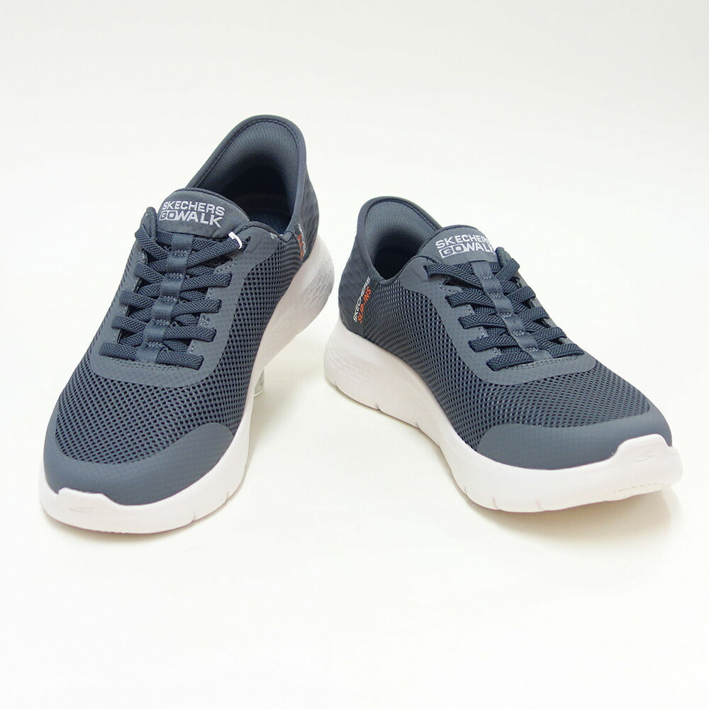 スケッチャーズSKECHERSGOWALKFLEX-ハンズアップ216324WWGRYグレー（メンズ）メッシュ人工繊維エクストラワイドフィット(5E相当)スニーカーハンズフリー「靴」