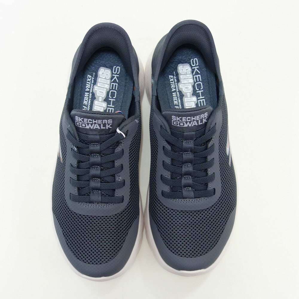 スケッチャーズSKECHERSGOWALKFLEX-ハンズアップ216324WWGRYグレー（メンズ）メッシュ人工繊維エクストラワイドフィット(5E相当)スニーカーハンズフリー「靴」