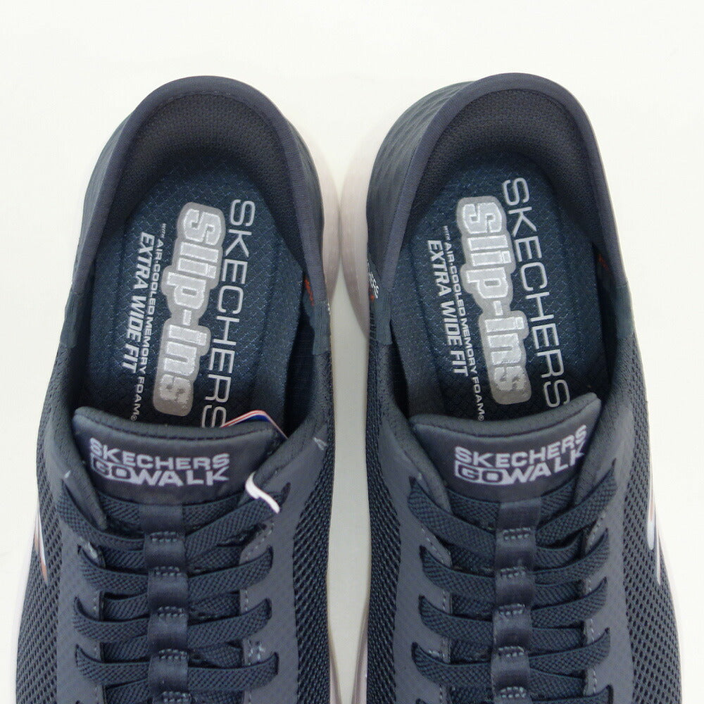 スケッチャーズSKECHERSGOWALKFLEX-ハンズアップ216324WWGRYグレー（メンズ）メッシュ人工繊維エクストラワイドフィット(5E相当)スニーカーハンズフリー「靴」