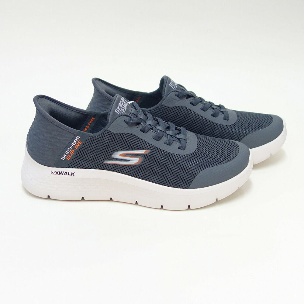 スケッチャーズSKECHERSGOWALKFLEX-ハンズアップ216324WWGRYグレー（メンズ）メッシュ人工繊維エクストラワイドフィット(5E相当)スニーカーハンズフリー「靴」